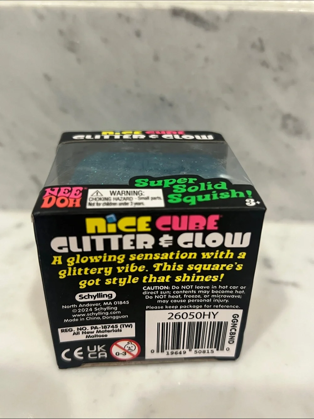 NeeDoh Nice Cube Glitter & Glow